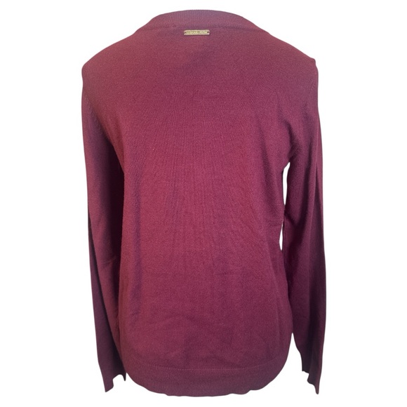 Michael Kors NWT Merlot Sweater with Gold Chain Detail - Picture 4 of 8